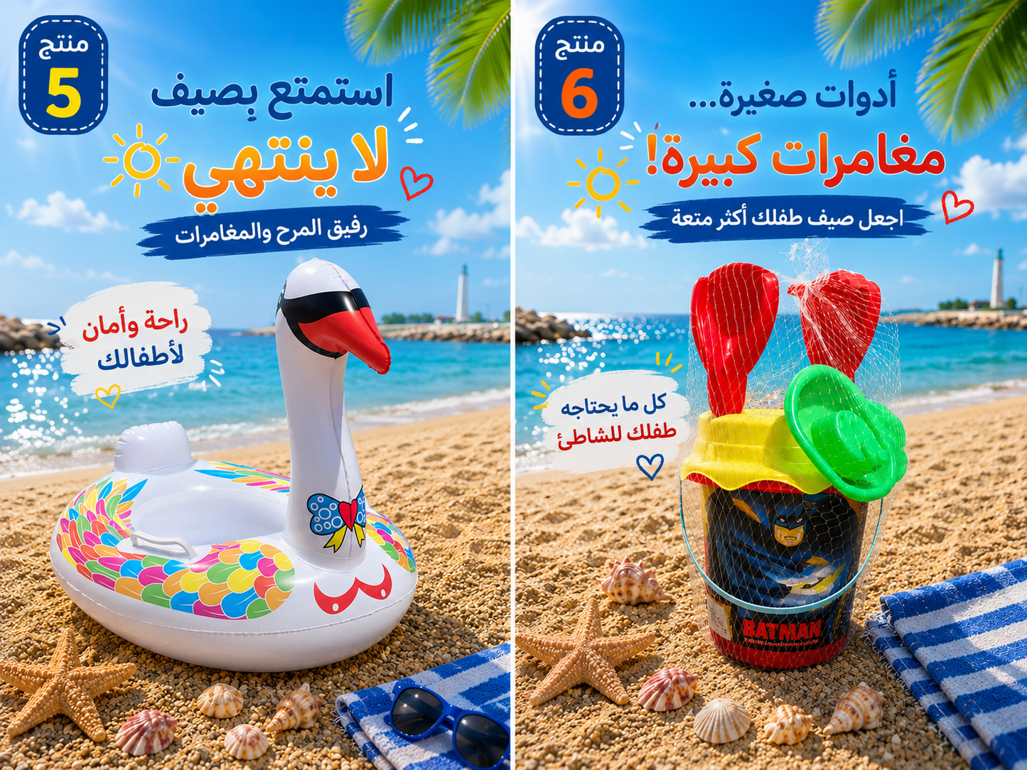 🏖️ حزمة 6 قطع لصيف ممتع