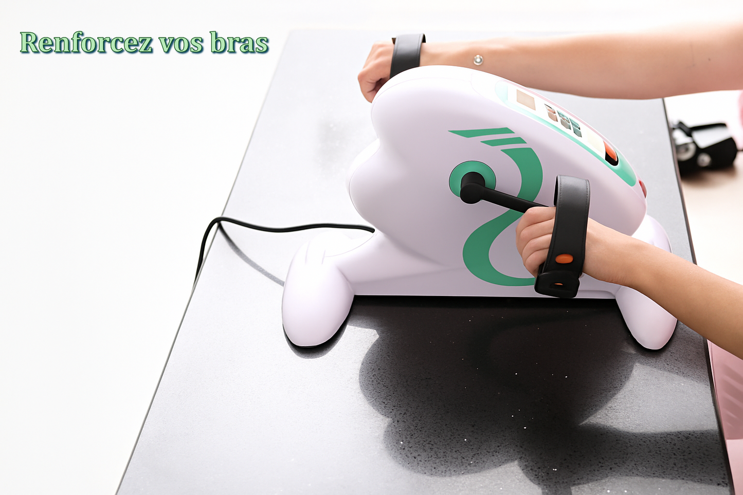 Mini Vélo d'Exercice Électrique — Pour Pieds et Mains (زوج ملاين و ميا) 🌟