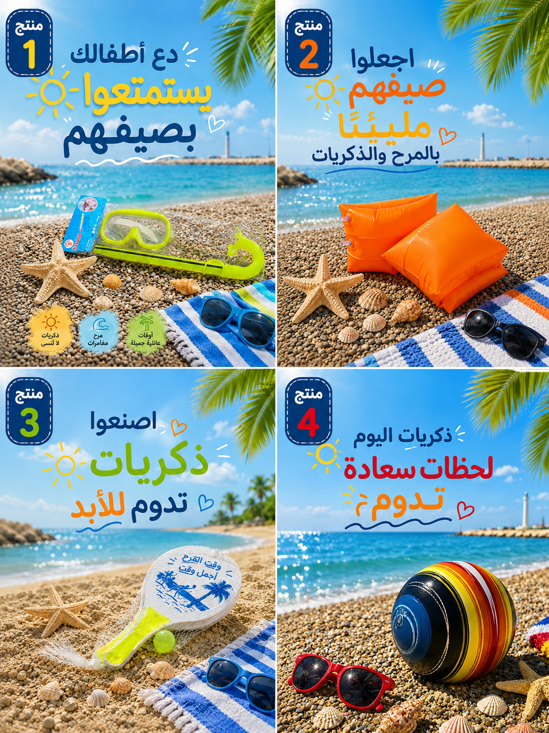 🏖️ حزمة 6 قطع لصيف ممتع