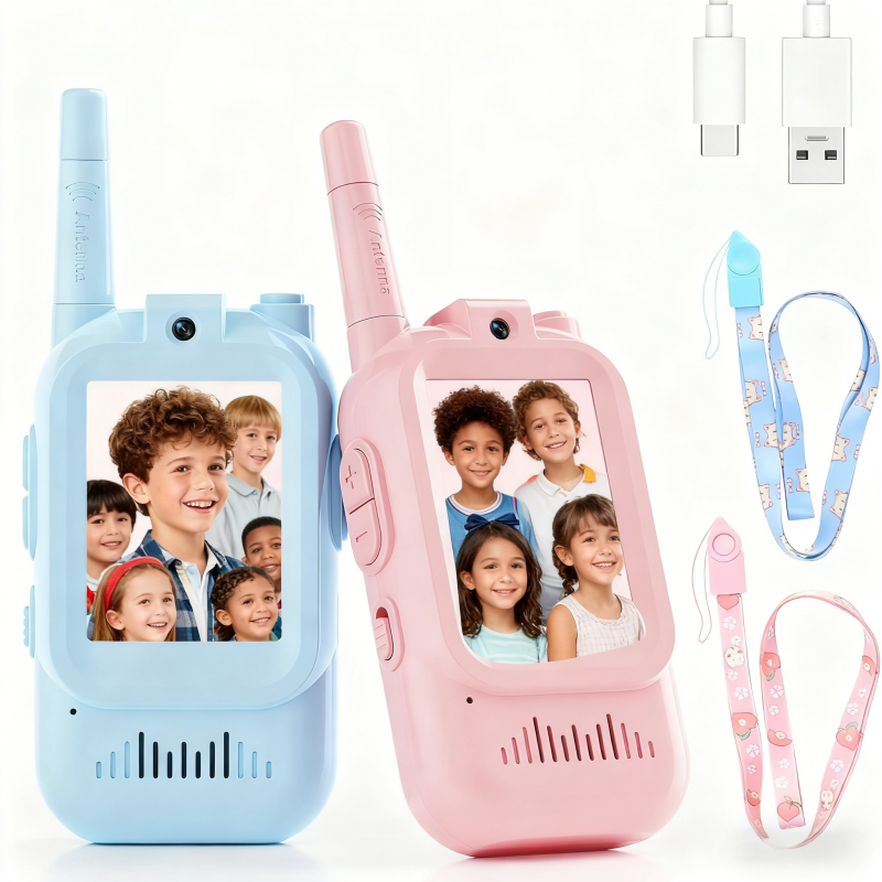 🎥📞 (Talkie Walkie) جهازين x2  بالفيديو للأطفال x2